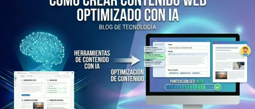 Cómo crear contenido web optimizado con IA