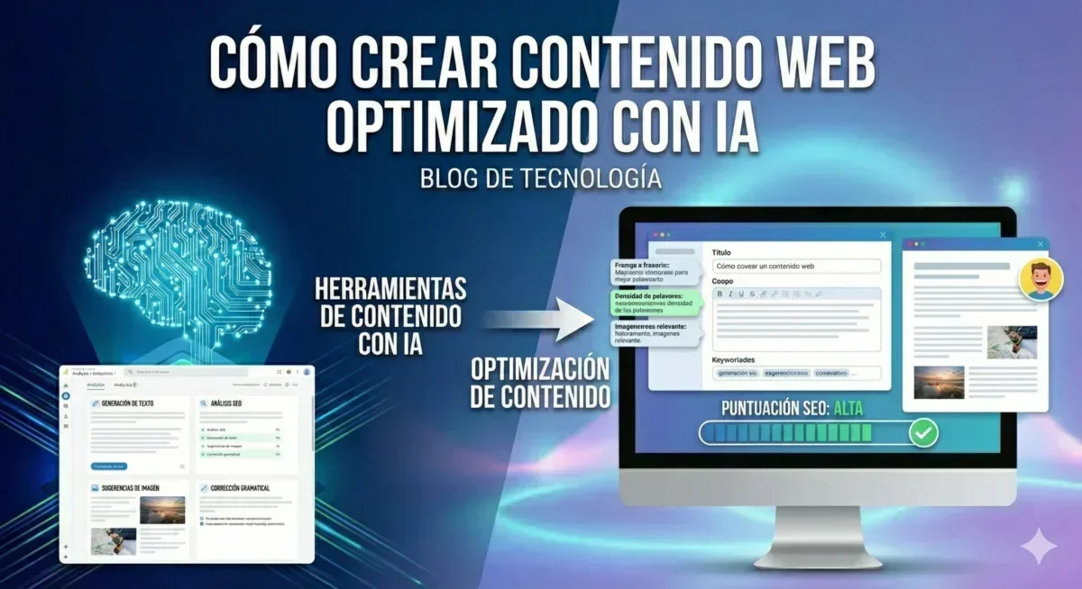 Cómo crear contenido web optimizado con IA