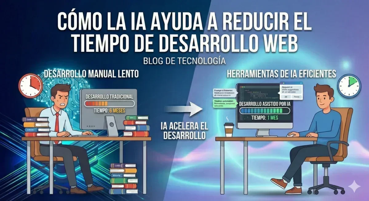 Cómo la IA ayuda a reducir el tiempo de desarrollo web