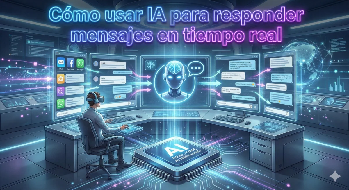 Cómo usar IA para responder mensajes en tiempo real