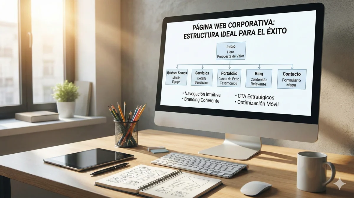 Pagina web corporativa: Estructura ideal para el éxito
