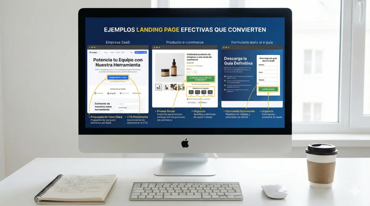 Ejemplos landing page efectivas que convierten